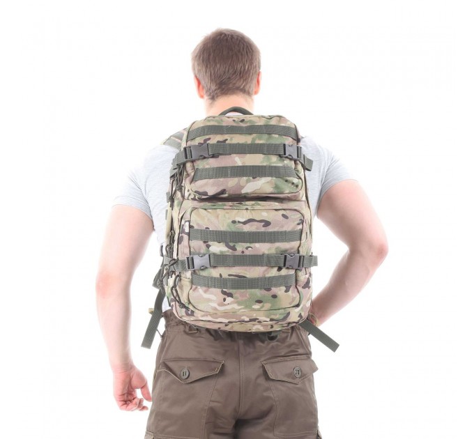 Рюкзак KE Tactical Assault 40л Polyamide 900 Den multicam со стропами олива